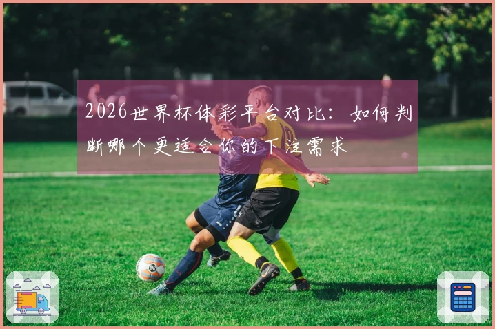 2026世界杯体彩平台对比：如何判断哪个更适合你的下注需求